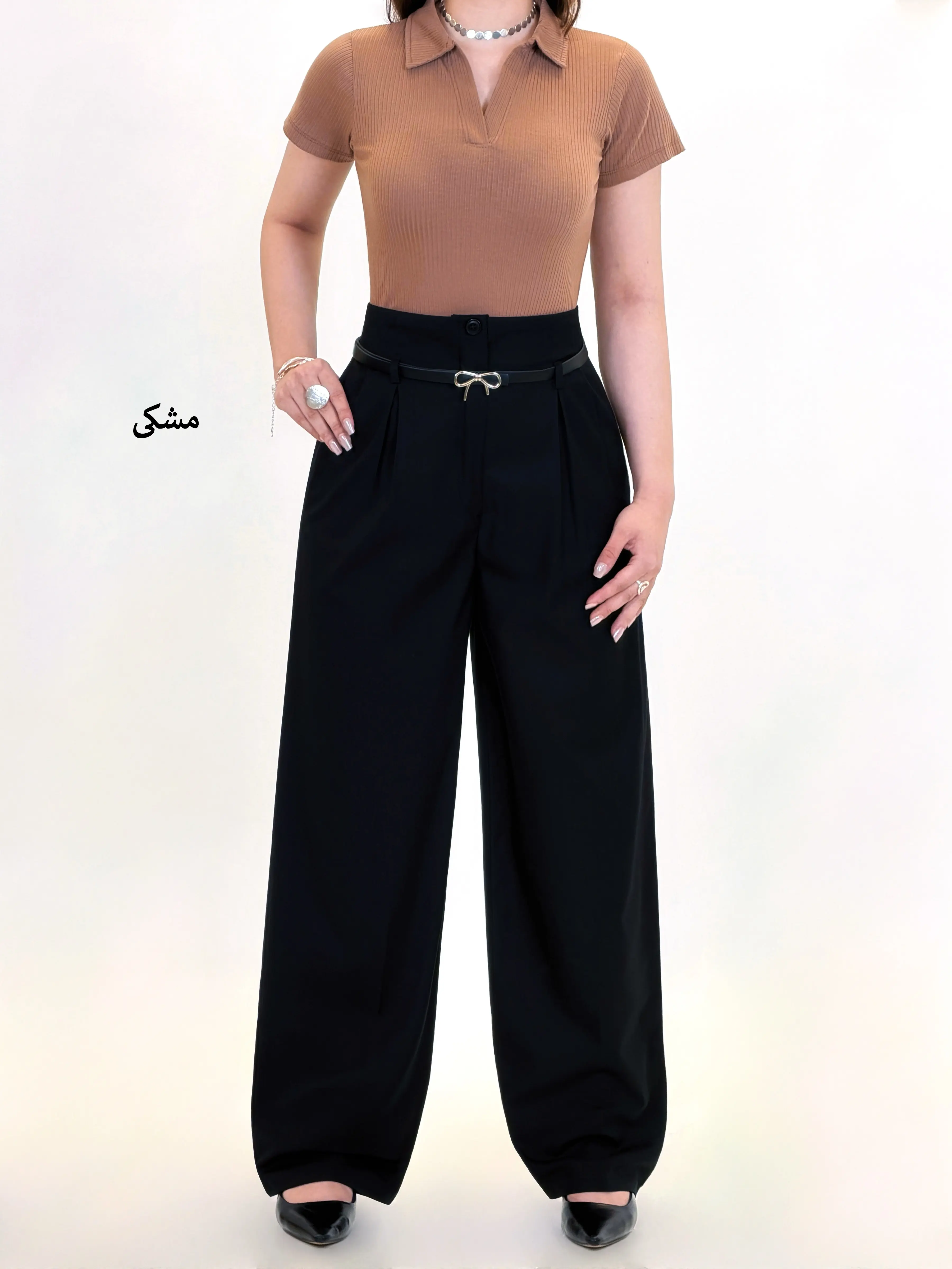 7151-شلوار گاباردین پاپیون